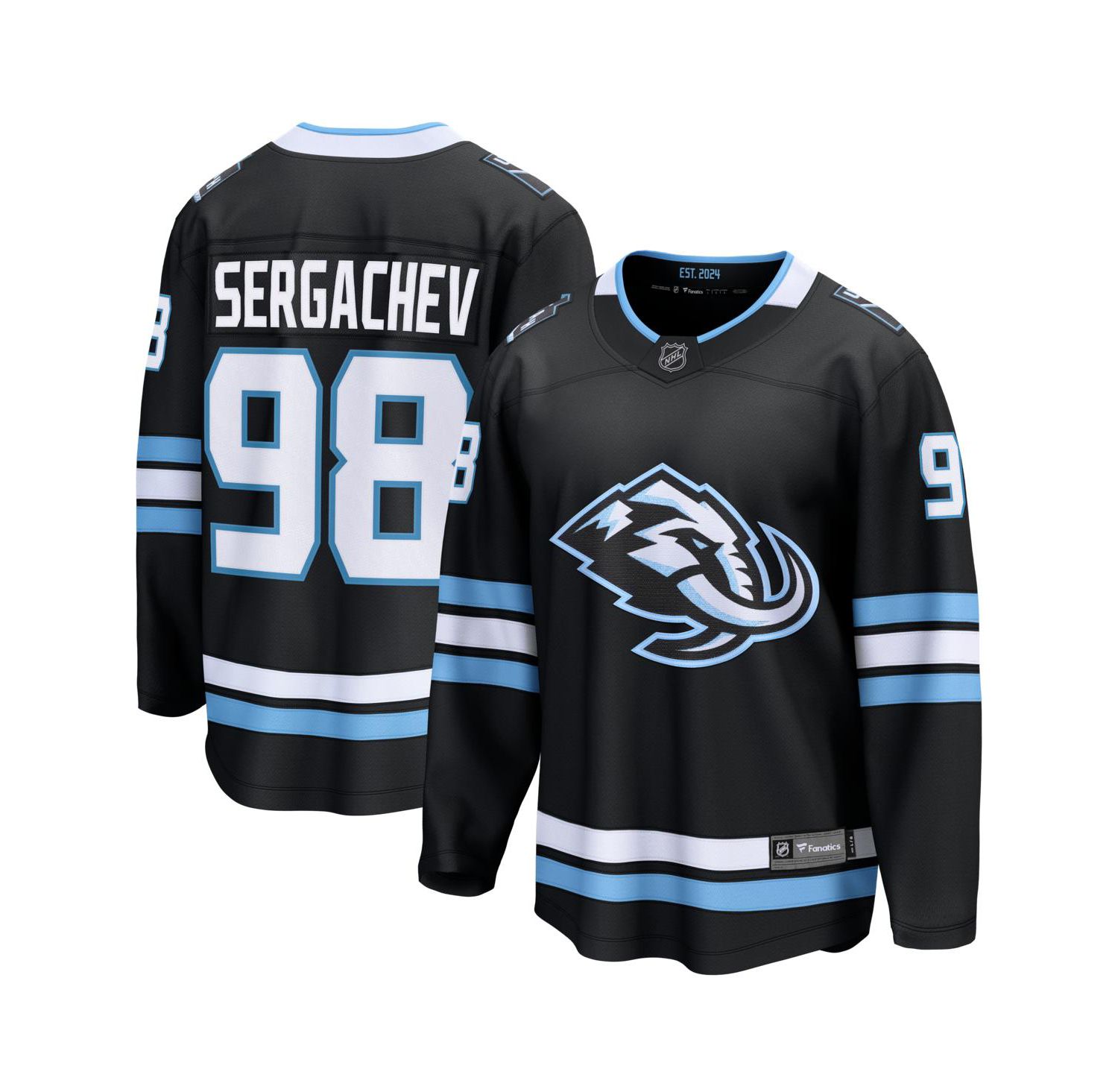 Men's Mikhail Sergachev Black Utah Mammoth Home Breakaway Player Jersey