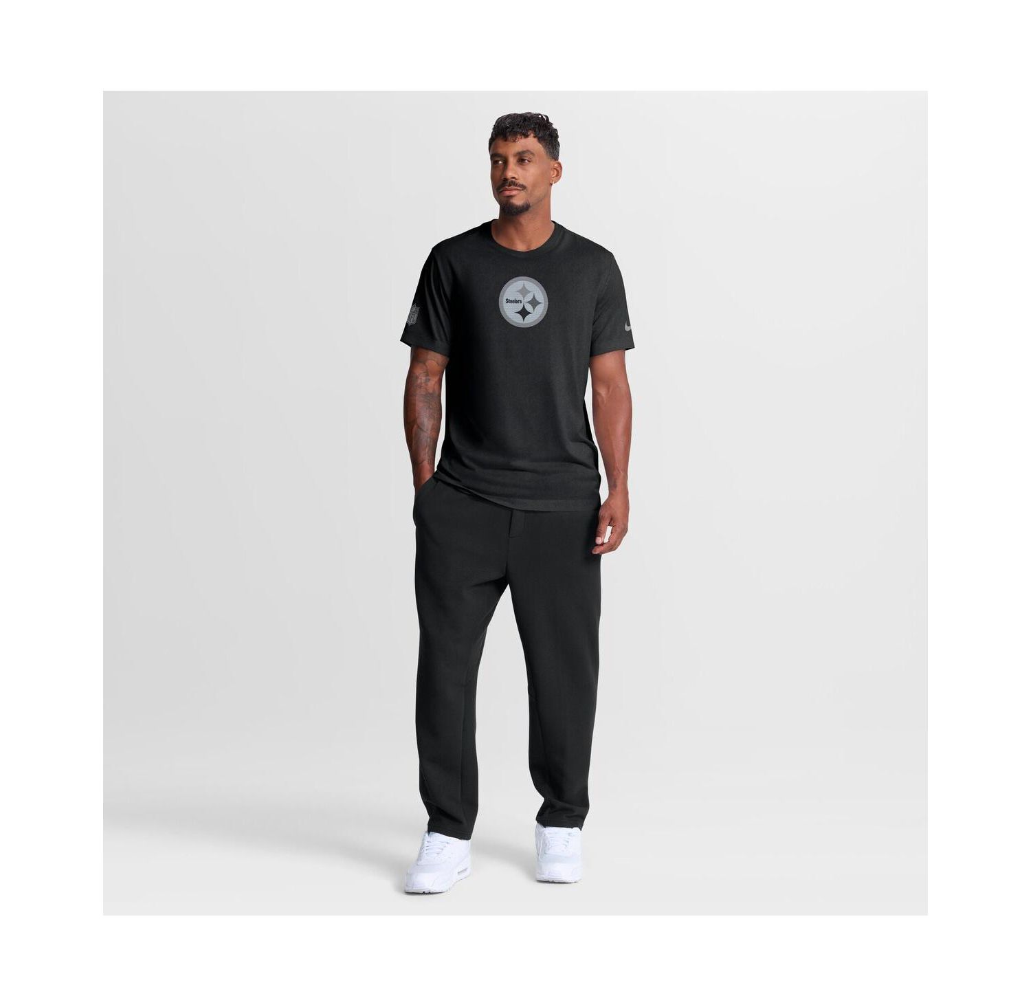 Men's Black Pittsburgh Steelers Sideline Lead The Charge Legend Dri-FIT T-Shirt