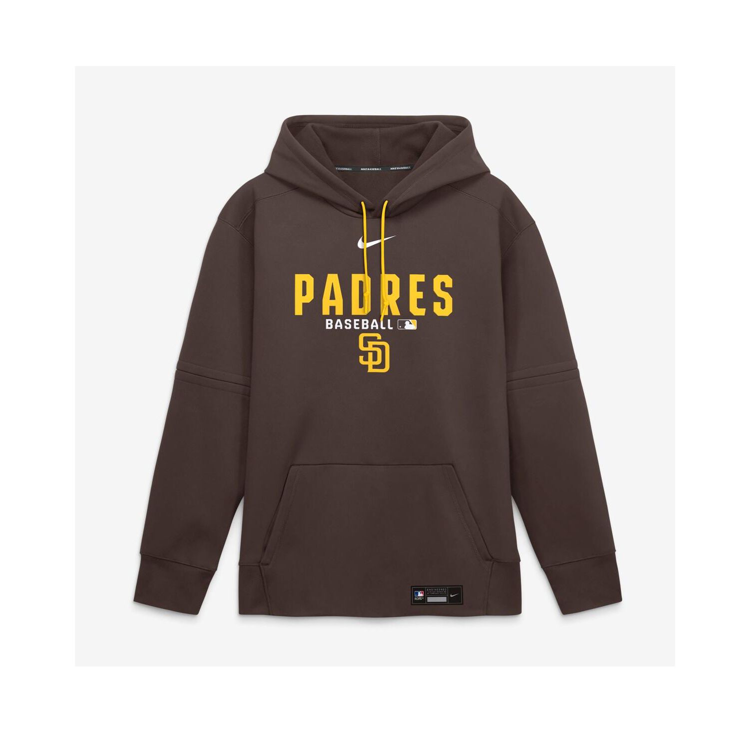 Men's Brown San Diego Padres Authentic Collection Therma-FIT Hoodie