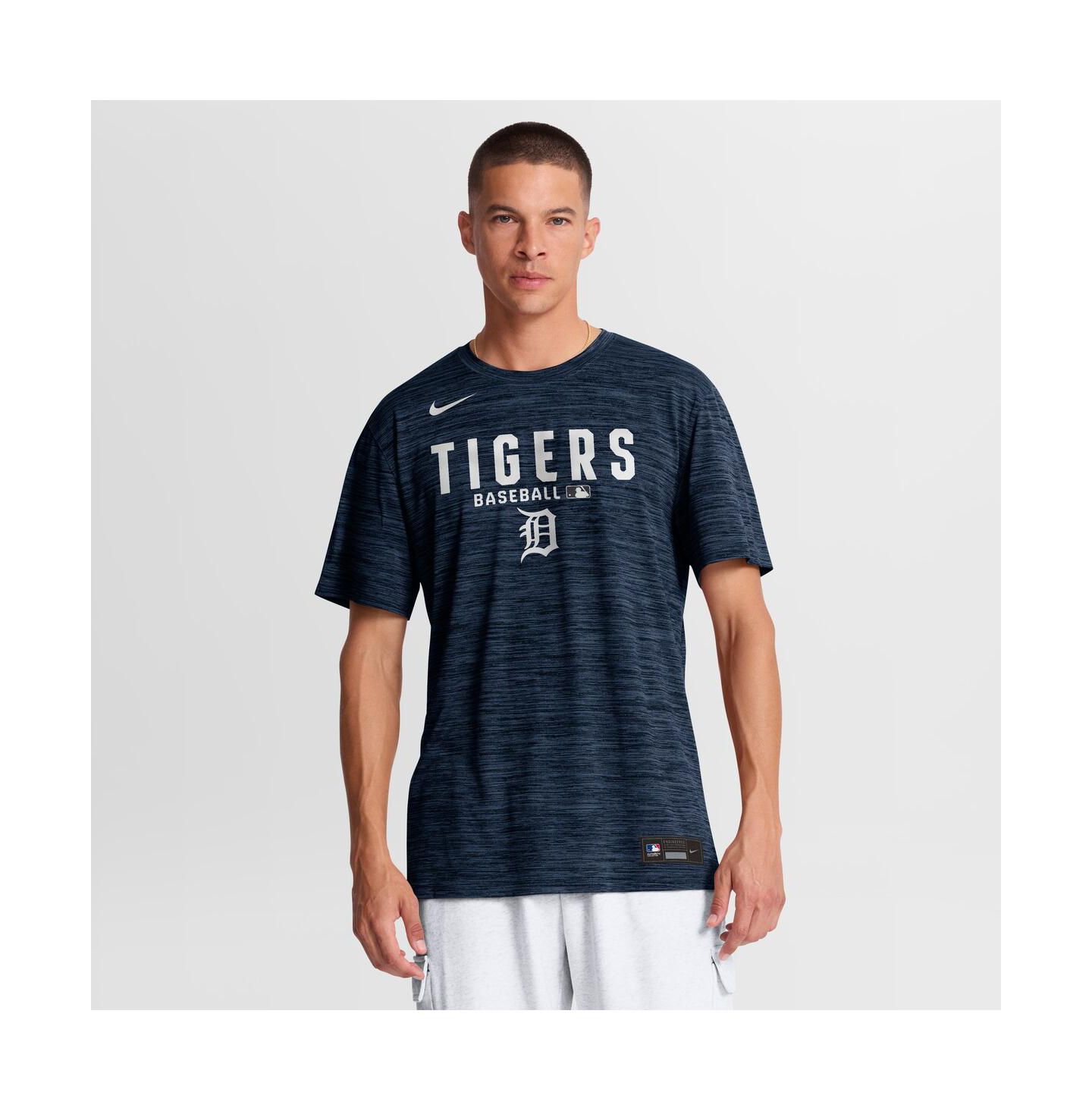 Мужская футболка Nike Navy Detroit Tigers Authentic Collection Velocity Dri-FIT — фото 1