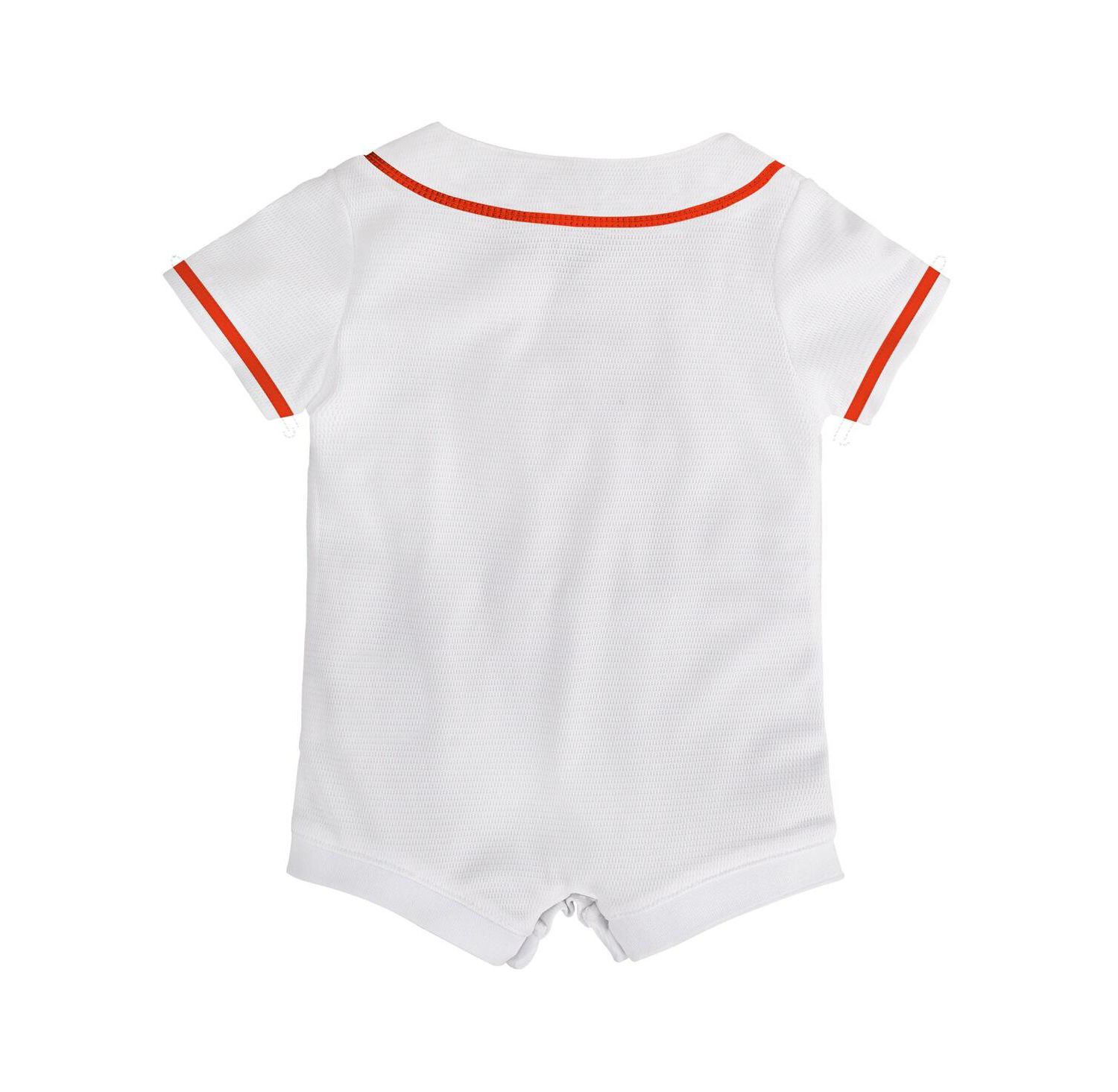 Baby Boys and Girls White Houston Astros Home Replica Romper Jersey