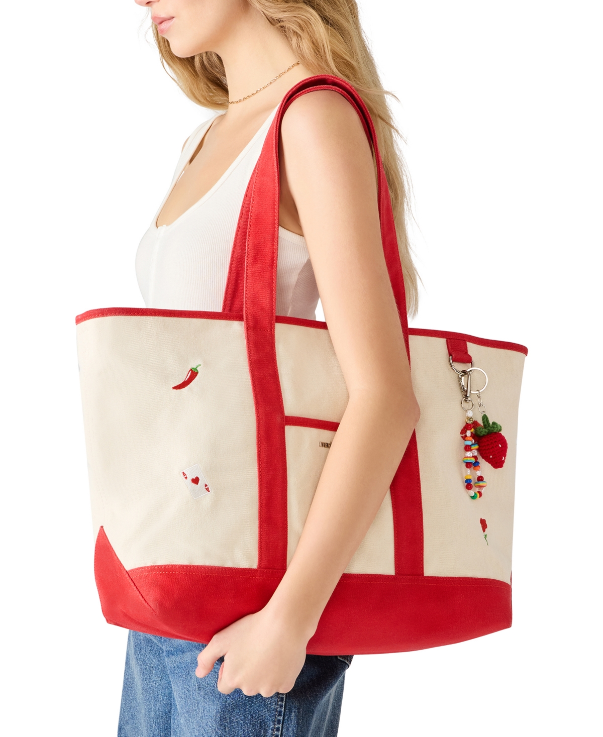 Madden Girl Romain Extra-Large Canvas Tote Handbag