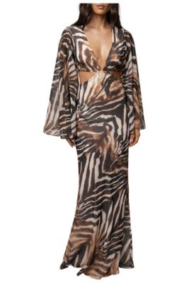 Women's Instincts Print Maxi Dress