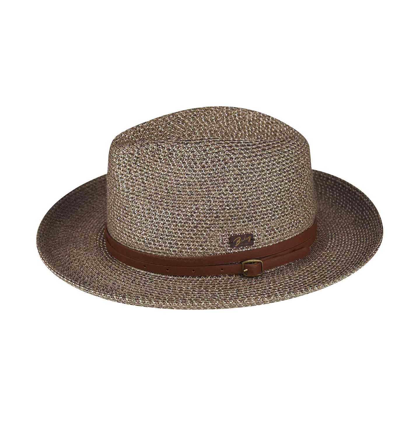 Мужские головные уборы Bailey 1922 Balans Roll Up Fedora, цвет: Серо-бежевый — фото 1
