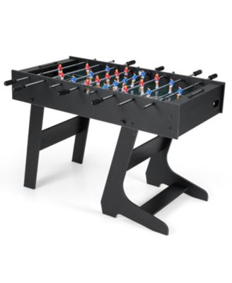 Space-Saving Folding Foosball Table with 22 Players and Slide Scorers