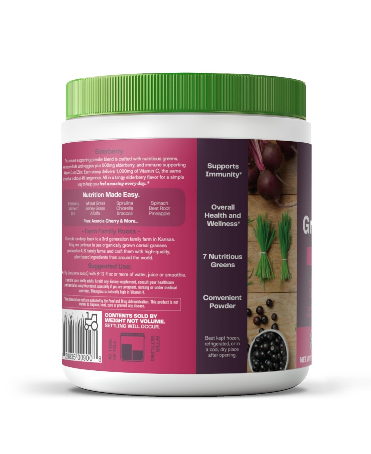 Amazing Grass Greens Blend Superfood Powder Mix with Spirulina, Chlorella, Beet Root, Enzymes and Probiotics, Original, 30 Servings
