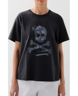 Women's Blurry Skull Tee