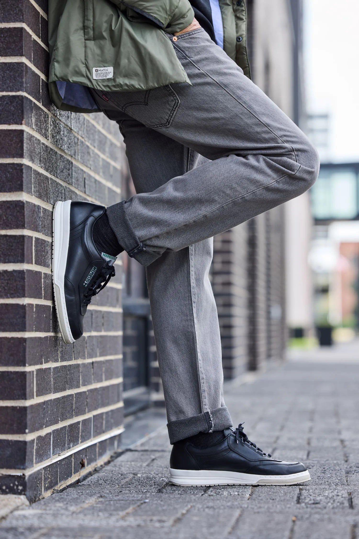 Men's Match Leather Sneaker