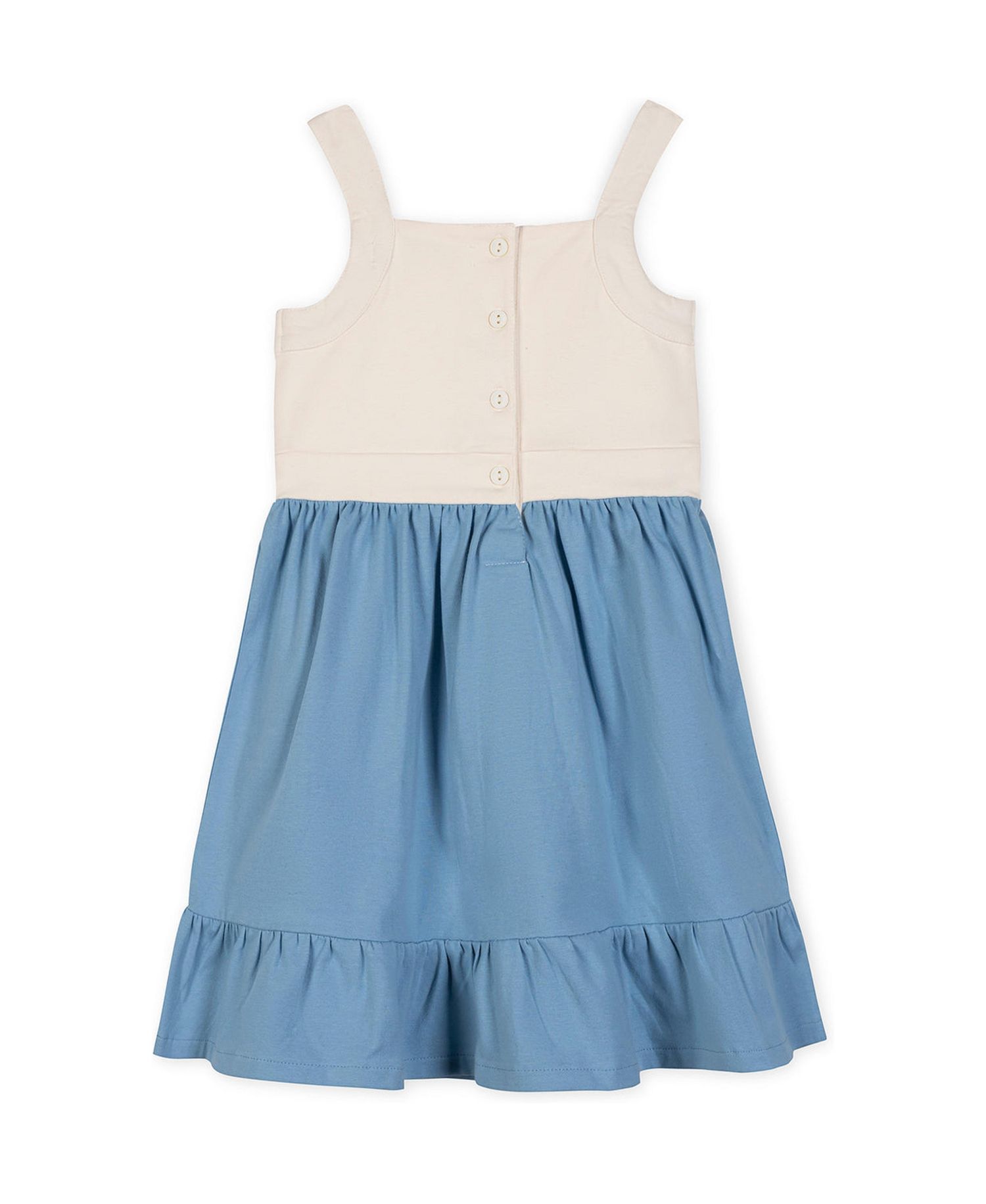 Little Girls Hope and Henry Organic Knit Tank Sundress with Flounce