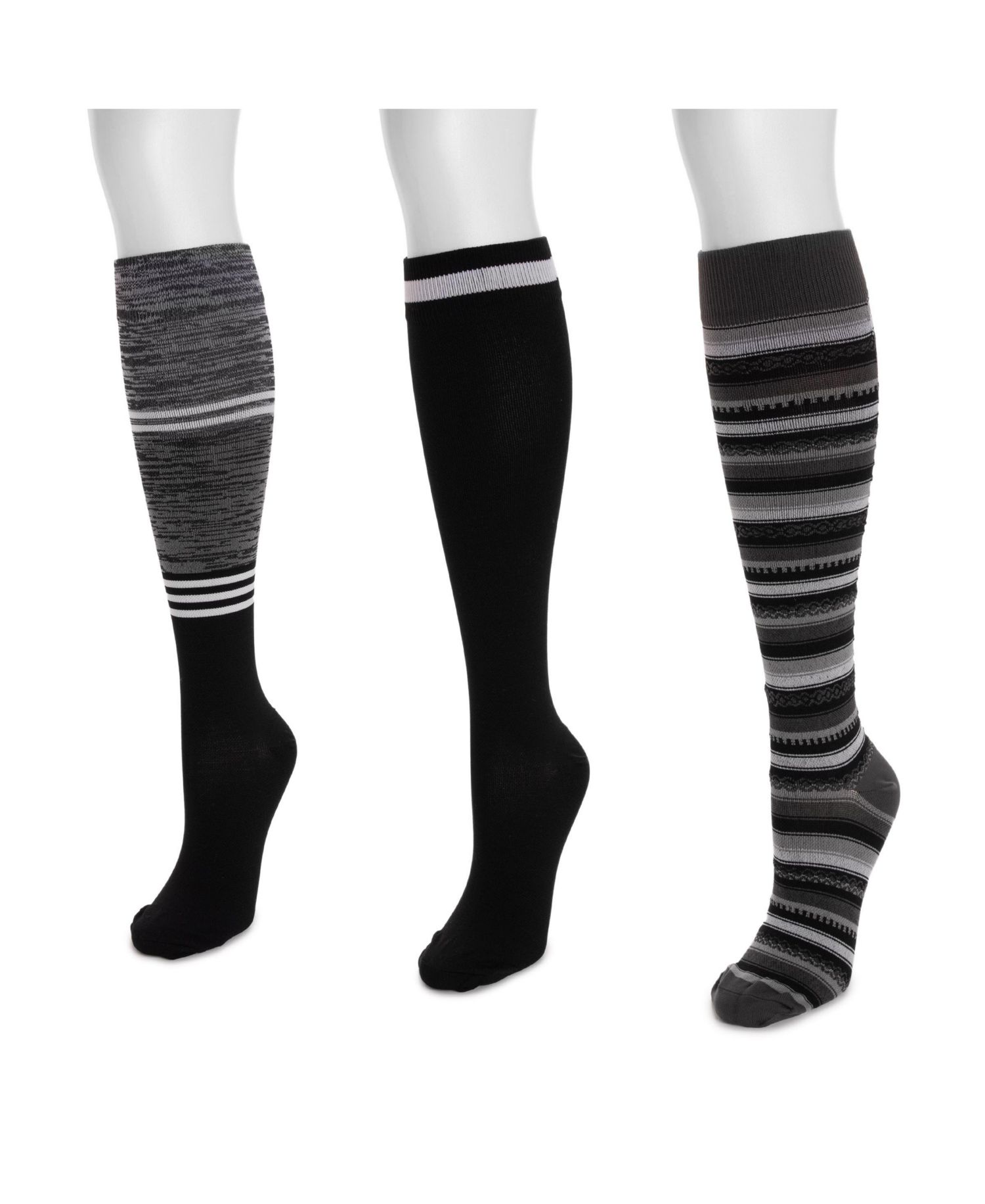 Women's 3 Pair Pack Compression Socks