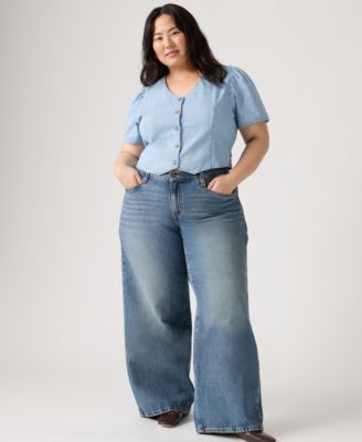 Plus Size '94 Baggy Wide-Leg Relaxed-Fit Denim Jeans