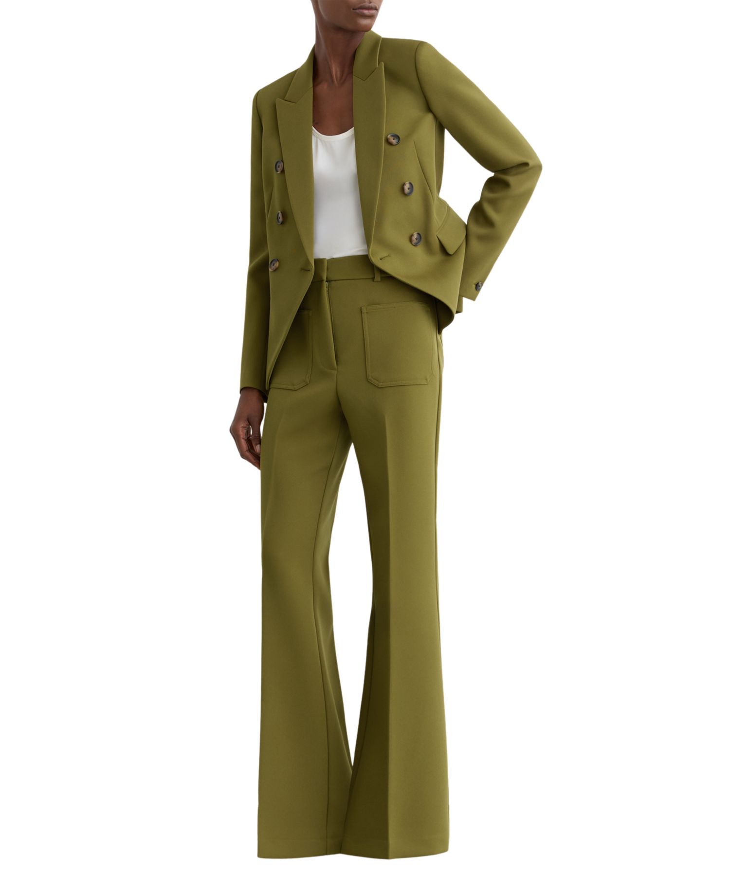 Women's Priya Twill High-Rise Flared Pants