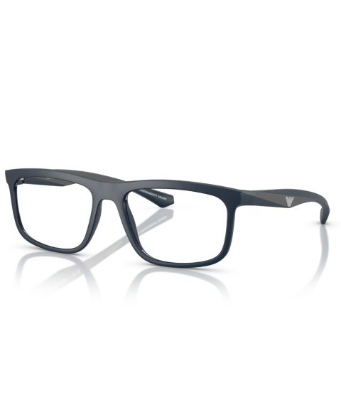Мужские очки Emporio Armani Square Eyeglasses, EA3246, цвет: Матовый синий