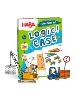 LogiCASE Extension Set - Brain Teaser Puzzles and Flash Cards for Kids 6 Years and Up, Smart Games for Travel and Kids Construction Toys