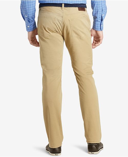 Polo Ralph Lauren Men's Hampton Straight-Fit Stretch 5-Pocket Pants ...