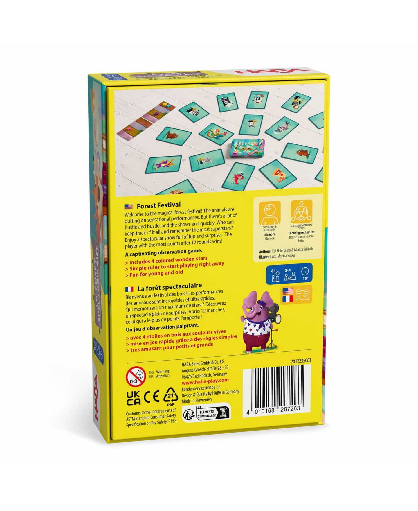 Настольная игра Haba Superstar Forest на память и поиск пар, от 4 лет — фото 7