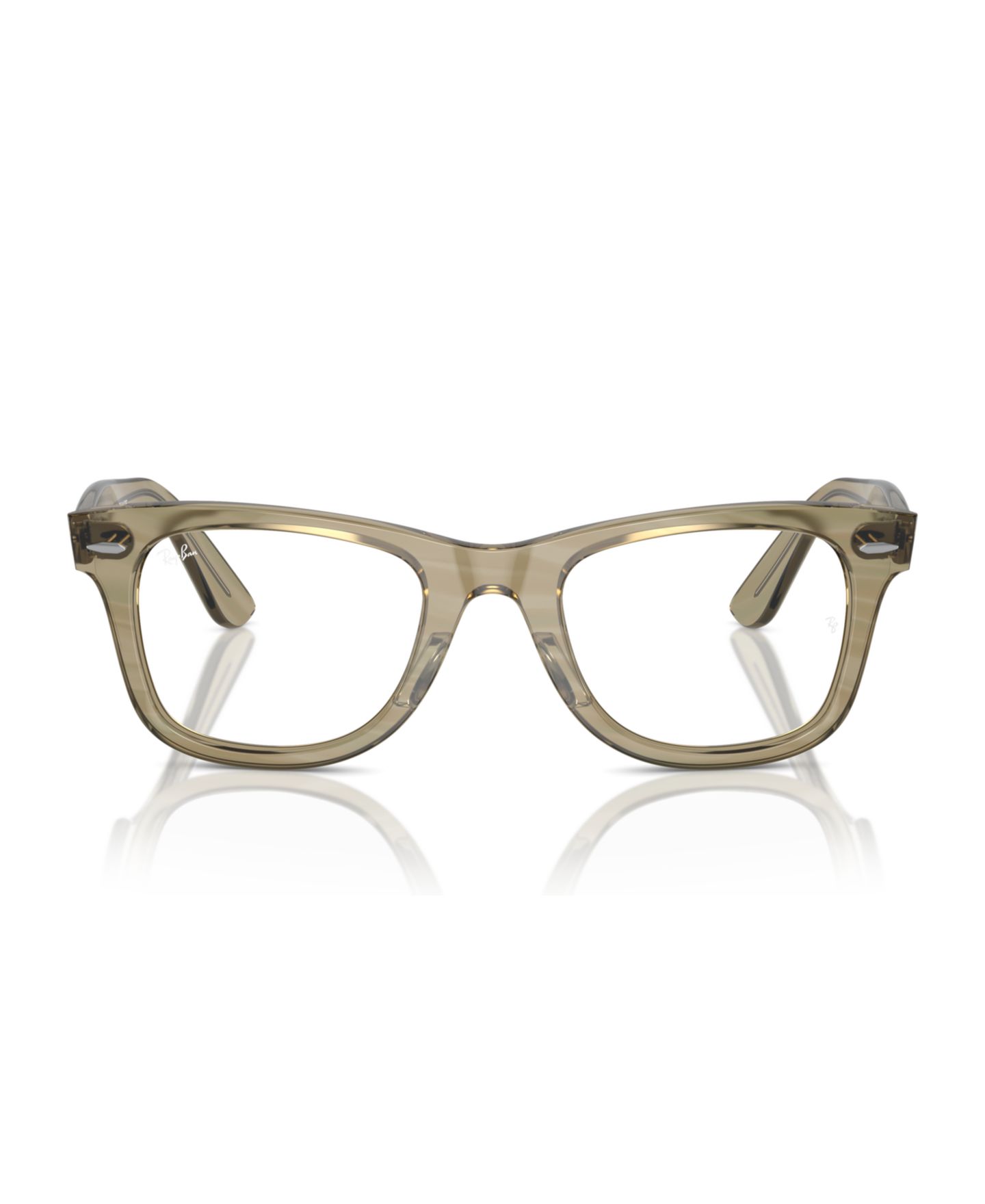 Очки Ray-Ban Unisex Wayfarer Ease Optics Change Eyeglasses, RB4340V, цвет: Полосатый серый — фото 2