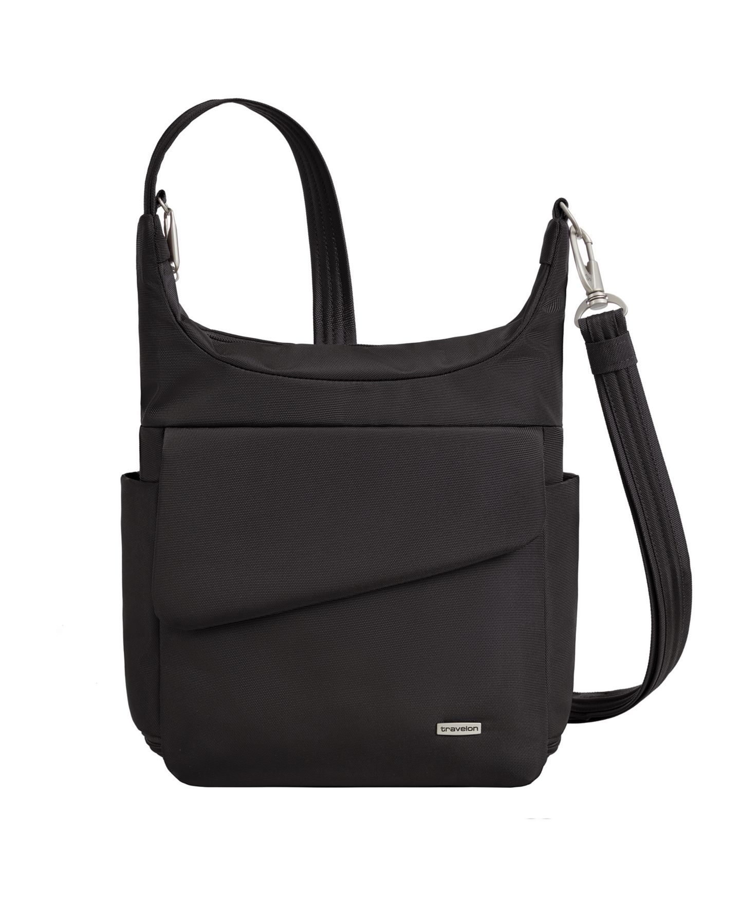 Женская сумка Travelon Anti-Theft Classic Messenger, цвет: Чёрный — фото 1