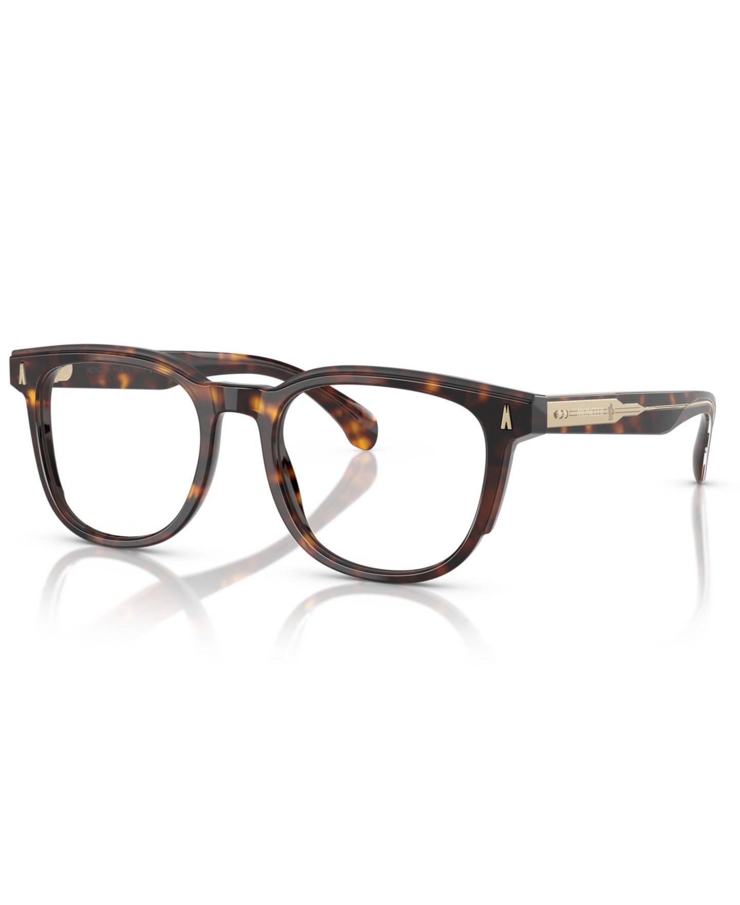 Очки Moncler Square Unisex Eyeglasses, ME2002, цвет: Коричневый черепаховый — фото 1