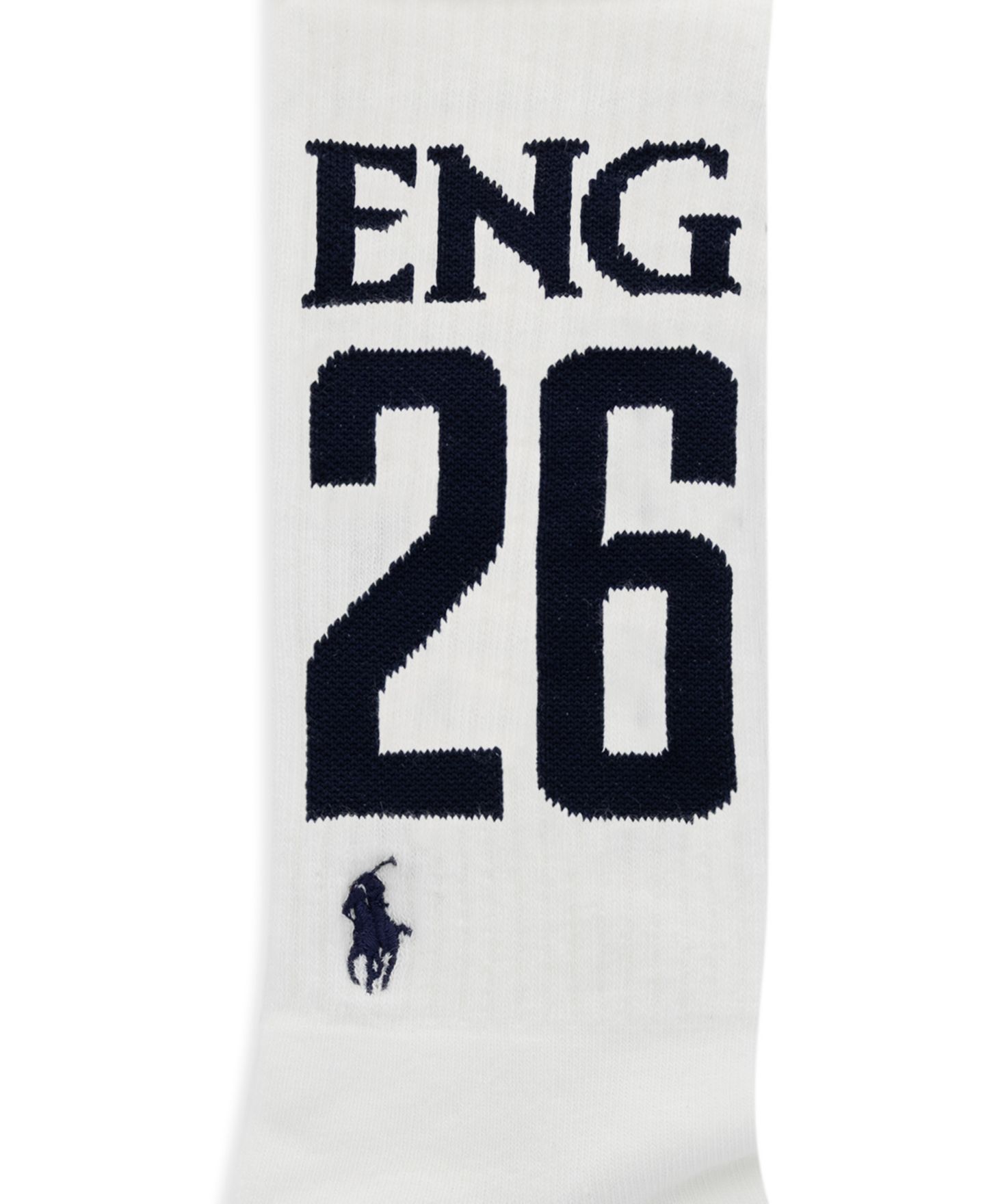 Носки England для мужчин, вышивка, средней высоты — Polo Ralph Lauren, цвет: Белый — фото 2