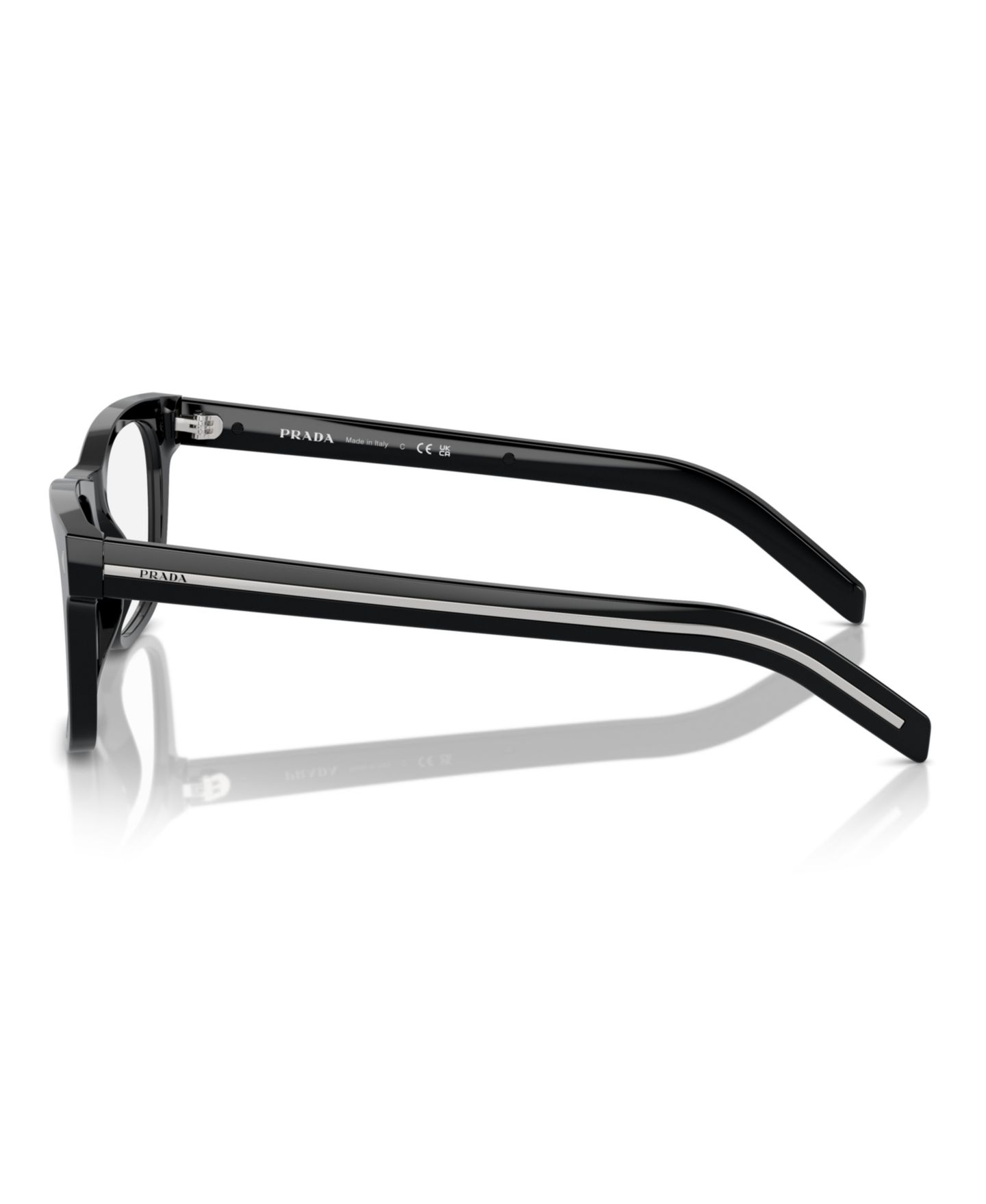 Мужские очки PRADA Pillow Eyeglasses, PR A13V, цвет: Чёрный — фото 3