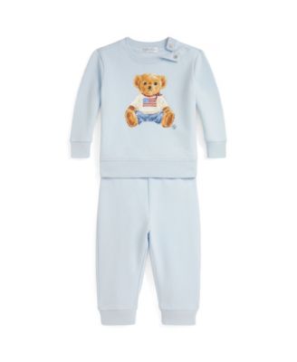 Baby Boys' Polo Bear Fleece Sweatshirt and Pants, 2-Piece Set