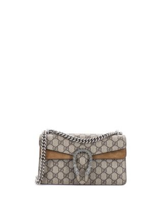 Small Dionysus Bag GG Coated Canvas with Crystal Embellished Metal