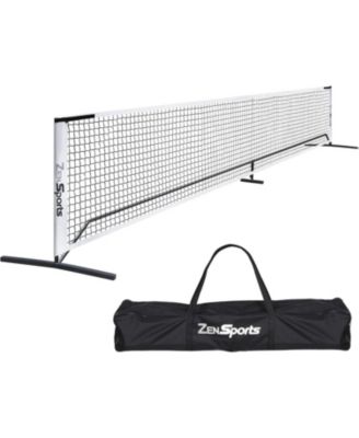 Portable Pickleball Net Set System with Metal Frame and 22FT Regulation Size Pickball Net with Carry Bag