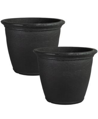 Indoor/Outdoor Patio, Garden, or Porch Weather-Resistant Double-Walled Anjelica Flower Pot Planter - 24"