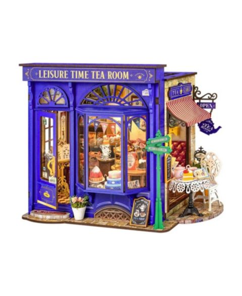 Миниатюрный DIY-домик Robotime Leisure Time Tea Room, 24 x 15.5 x 18 см, 5+