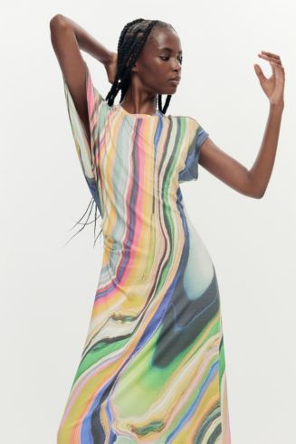 Desigual Women's Long wave dress - Macy's