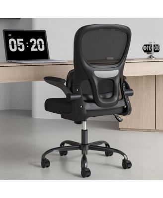  Mesh Ergonomic Office Chair,Flip-Up Armrest Lumbar Chair