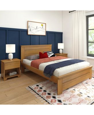 Farmhouse Queen Panel Bed, Pecan
