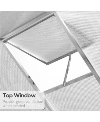 4' x 6' Portable Outdoor Walk-In Garden house w/ Roof Vent