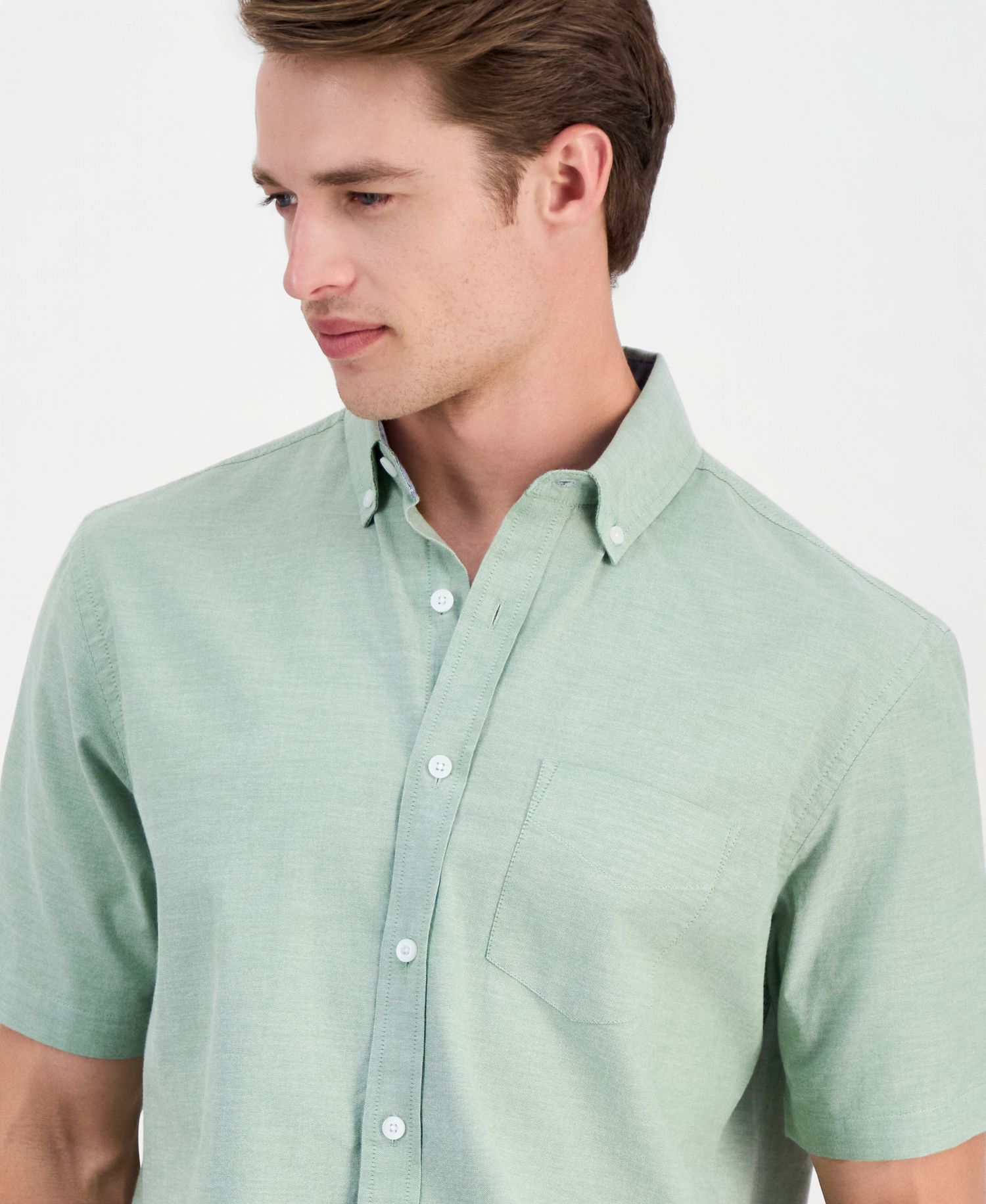 Men's Short Sleeve Button-Down Oxford Shirt