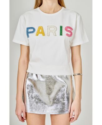 Women's Patch Embroidered T Shirt