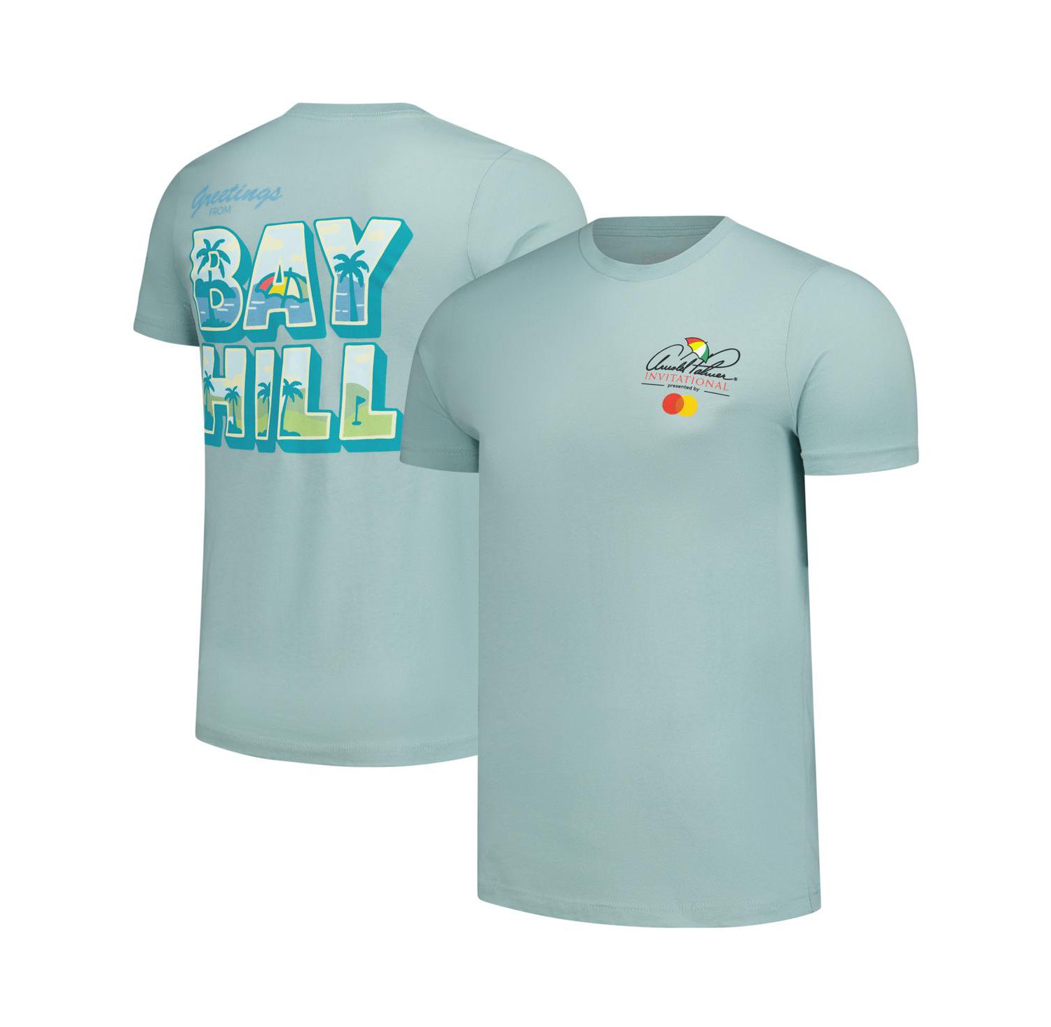 Men's and Women's Green Arnold Palmer Invitational Greetings from Bay Hill T-Shirt