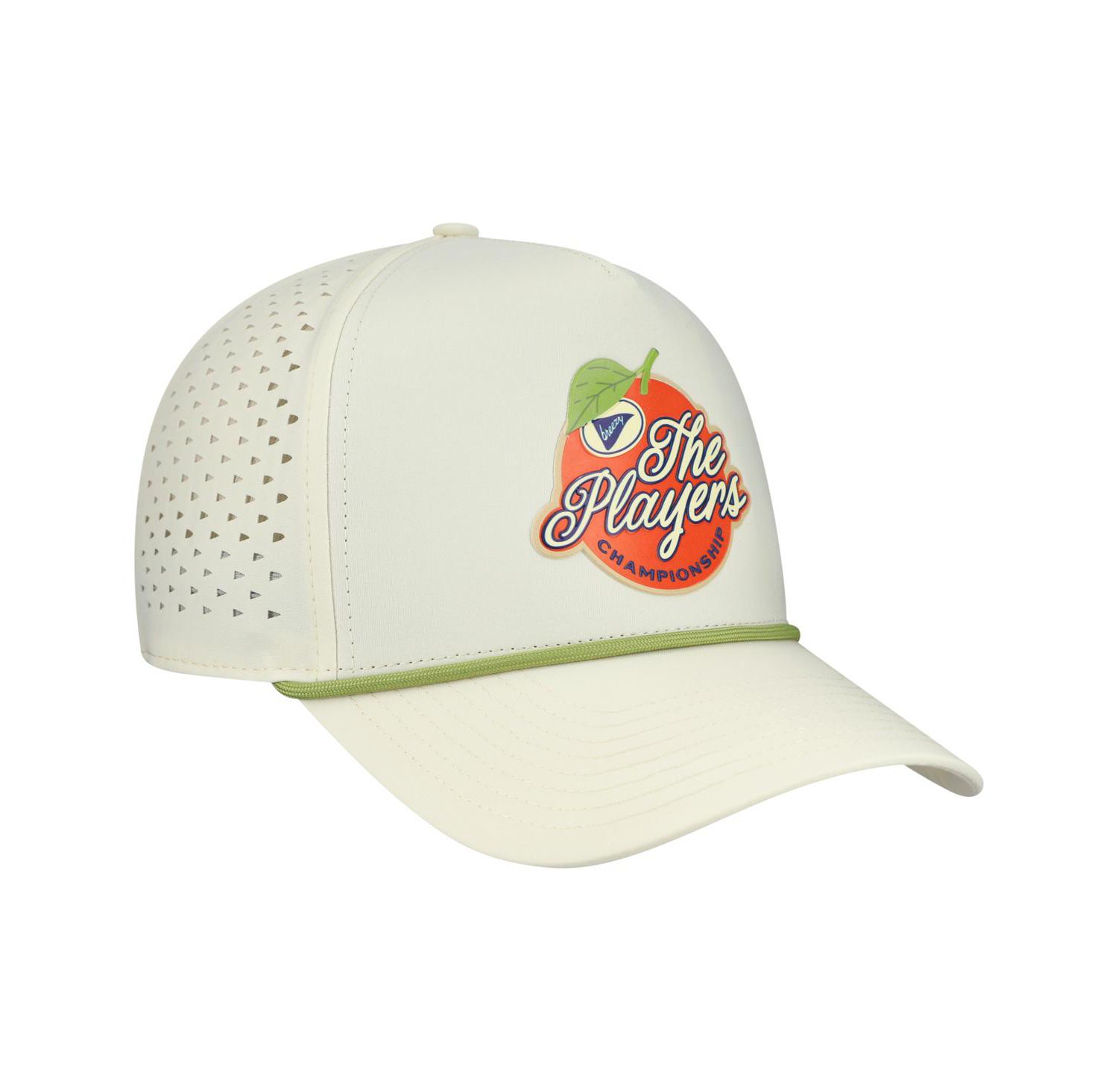 Men's Cream THE PLAYERS Orange Performance Adjustable Hat