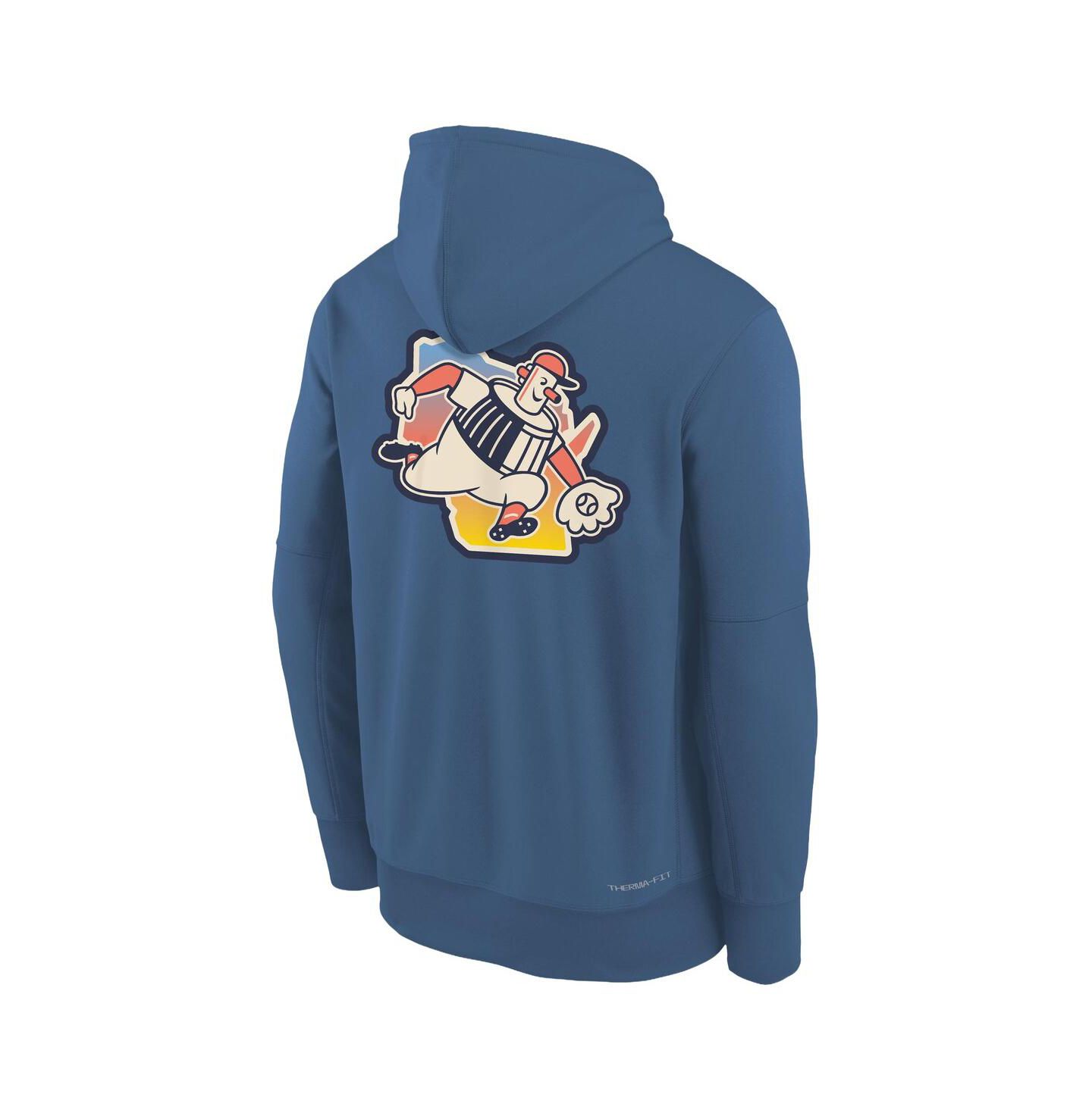 Детское худи Nike Blue Milwaukee Brewers 2026 City Connect Authentic Collection Therma-FIT — фото 2