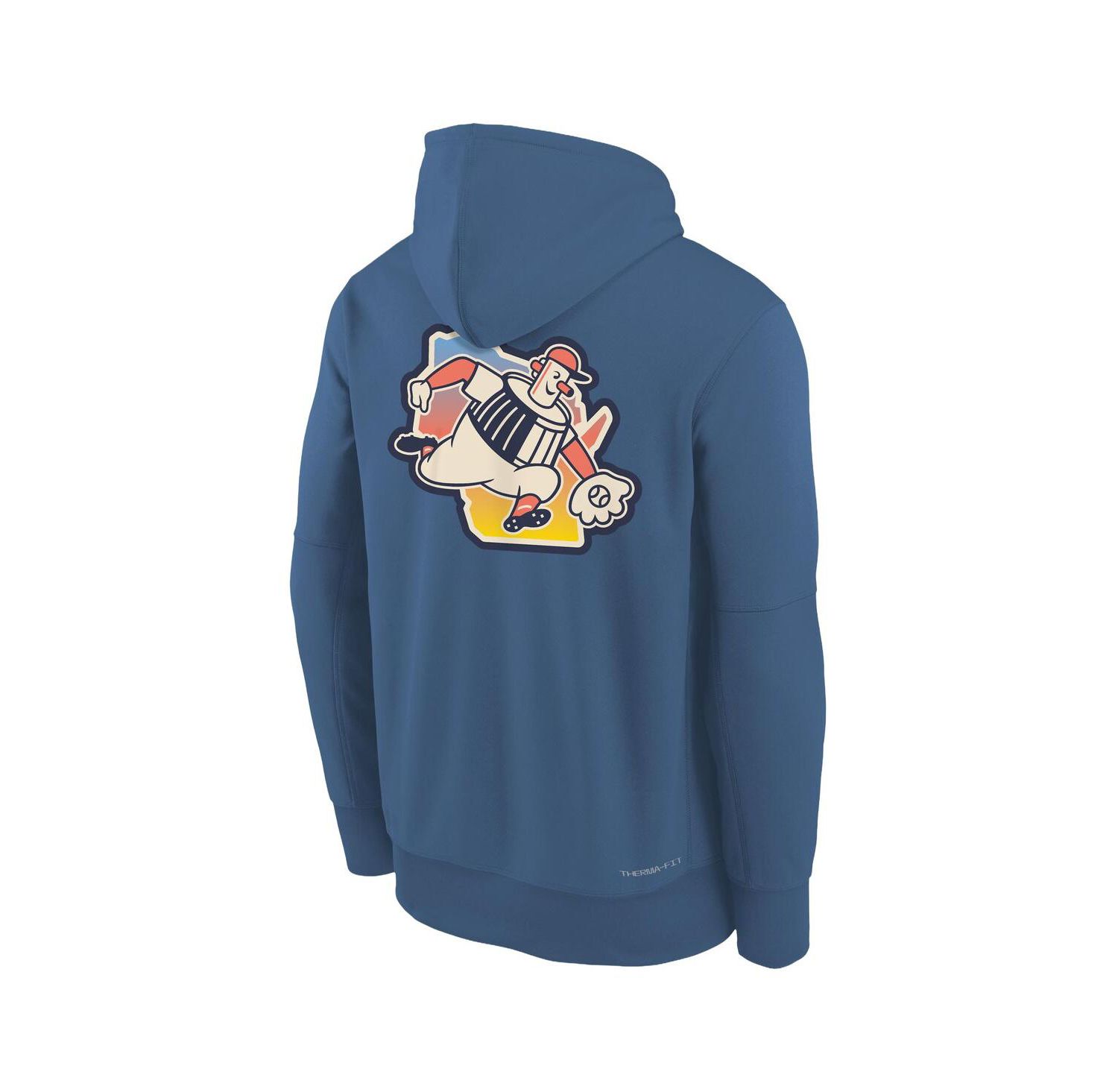 Big Boys and Girls Blue Milwaukee Brewers 2026 City Connect Authentic Collection Therma-FIT Hoodie