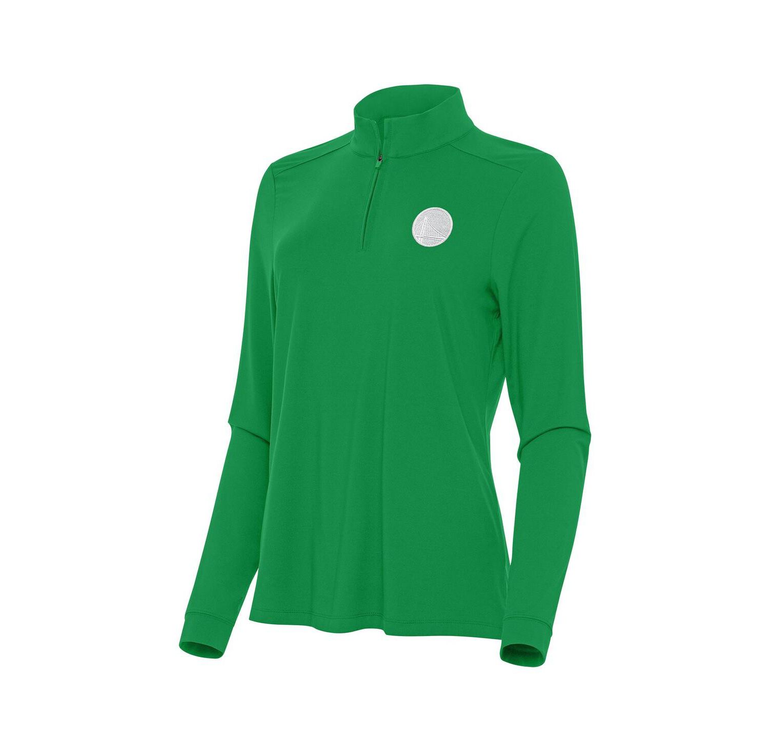 Women's Kelly Green Golden State Warriors St. Patrick's Day Intent Quarter-Zip Top
