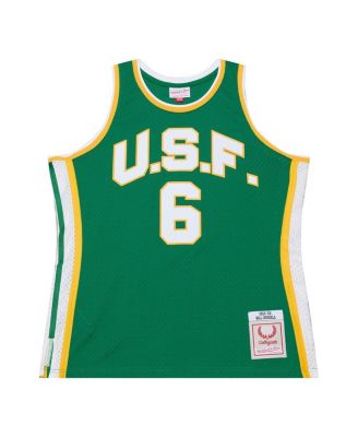 Men's Bill Russell Green San Francisco Dons 1955/56 Swingman Jersey