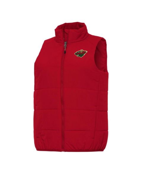 Женские жилеты Antigua Women's Red Minnesota Wild Experience Full-Zip Vest