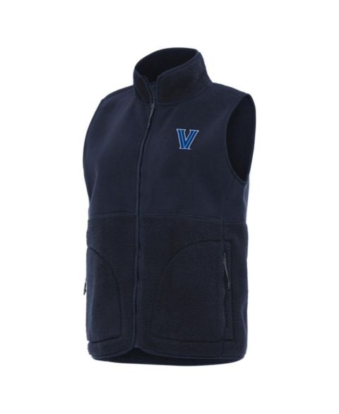 Женские жилеты Antigua Women's Navy Villanova Wildcats Nostalgic Full-Zip Vest
