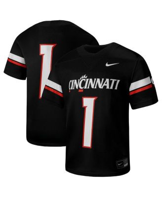Big Boys and Girls 1 Black Cincinnati Bearcats Football Game Jersey