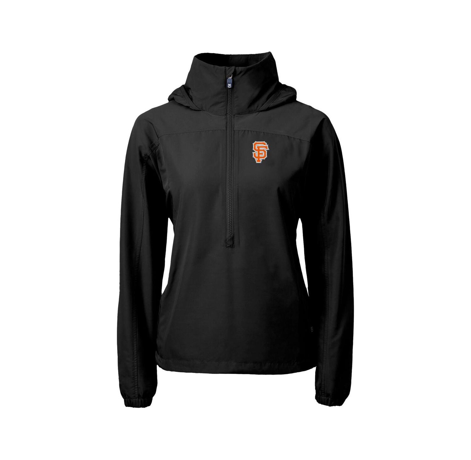Women's Black San Francisco Giants City Connect Charter Eco Half-Zip Anorak Jacket