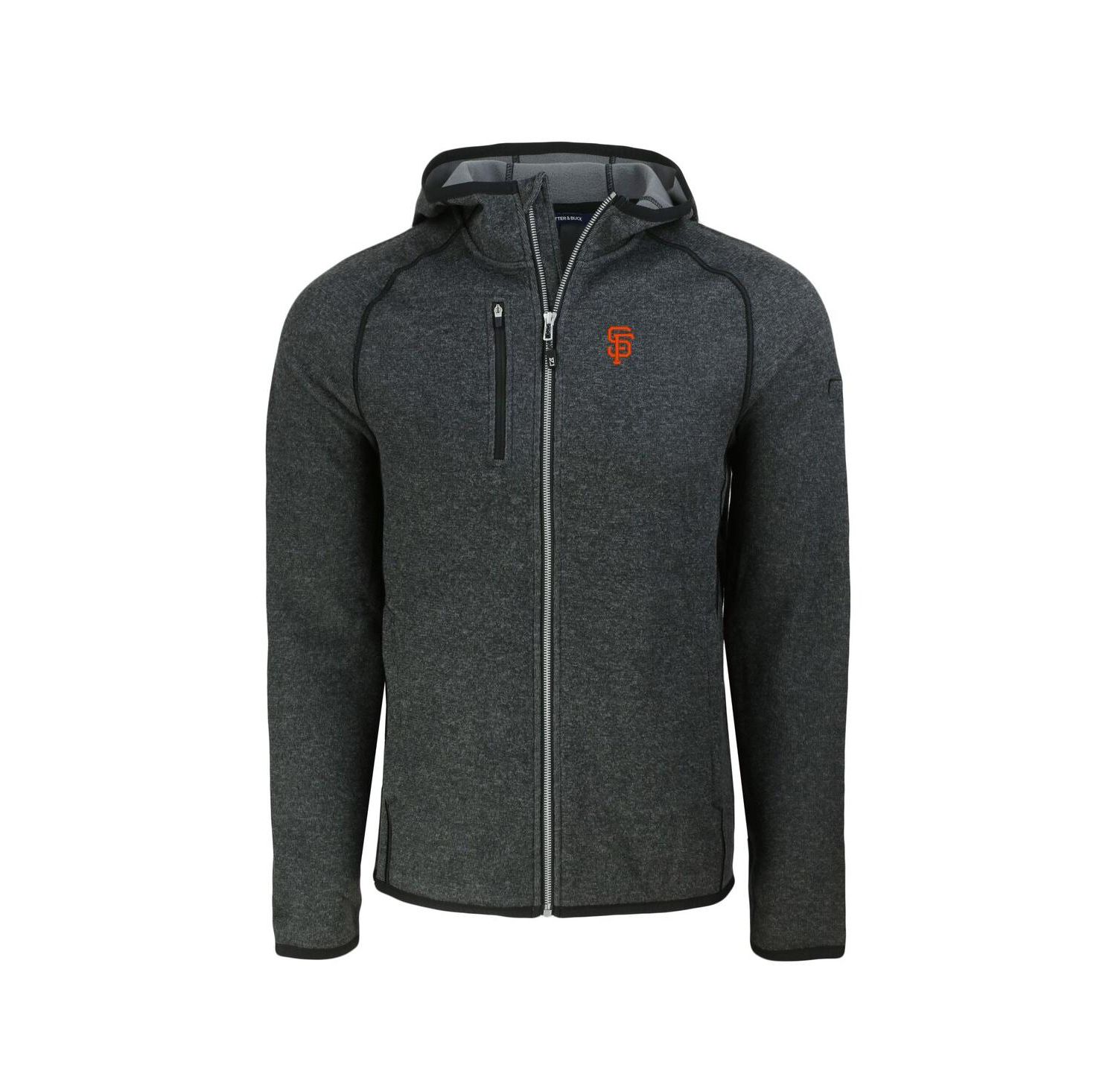 Men's Heather Charcoal San Francisco Giants Mainsail Full-Zip Hooded Jacket