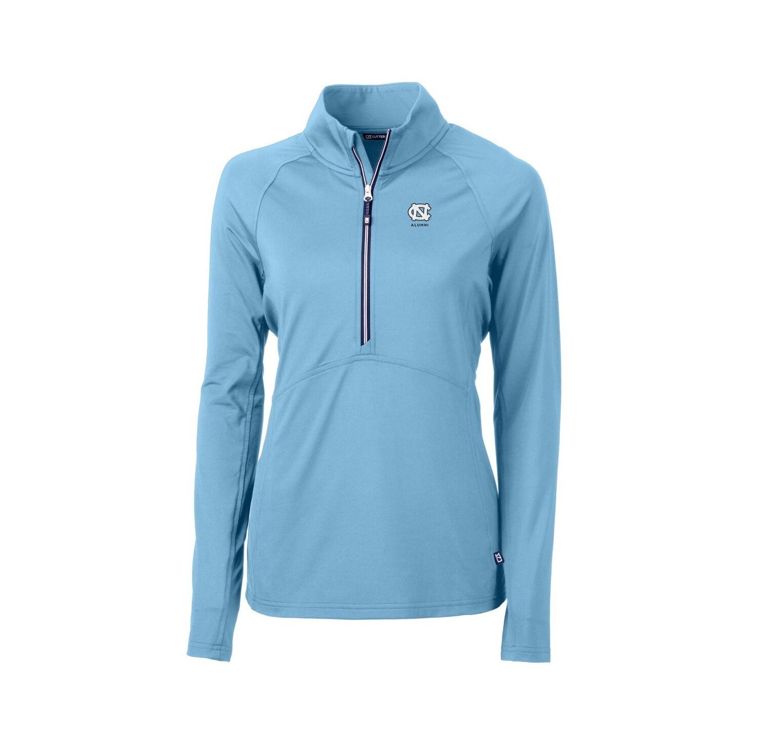 Women's Carolina Blue North Carolina Tar Heels Alumni Adapt Eco Knit Stretch Half-Zip Pullover Top