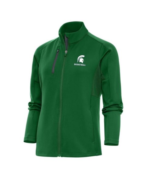 Женские куртки Antigua Women's Green Michigan State Spartans Basketball Generation Full-Zip Jacket