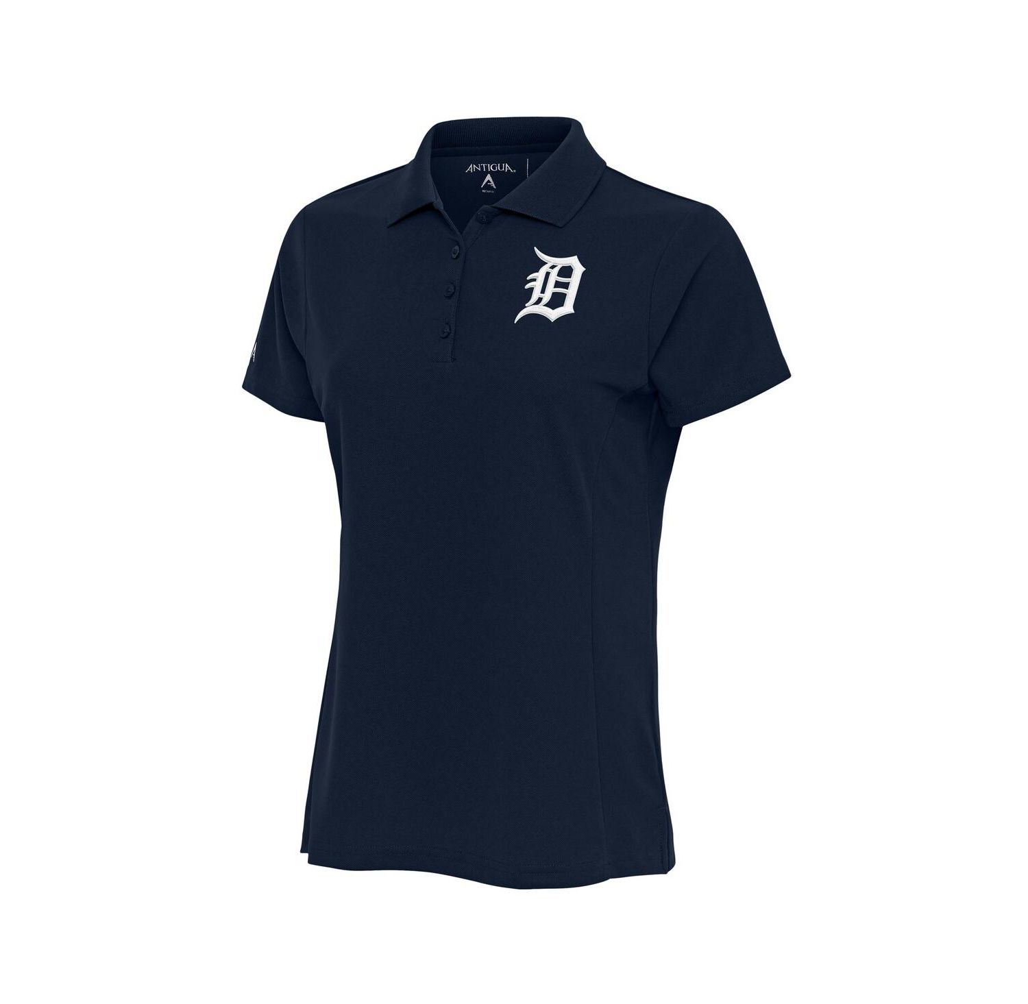 Women's Navy Detroit Tigers Logo Legacy Pique Polo Shirt